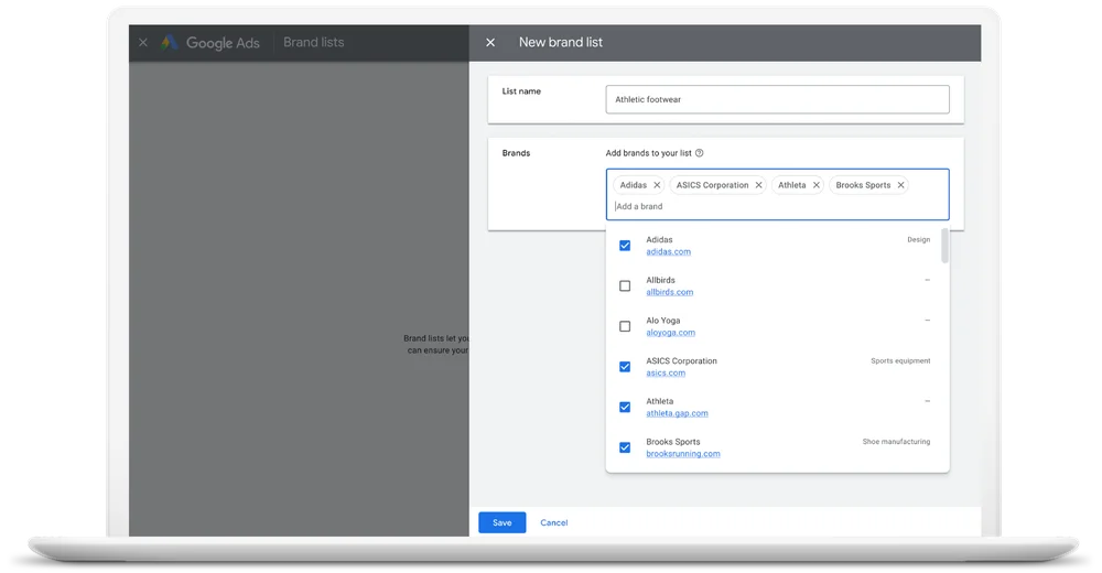 Brand exclusions in Performance Max