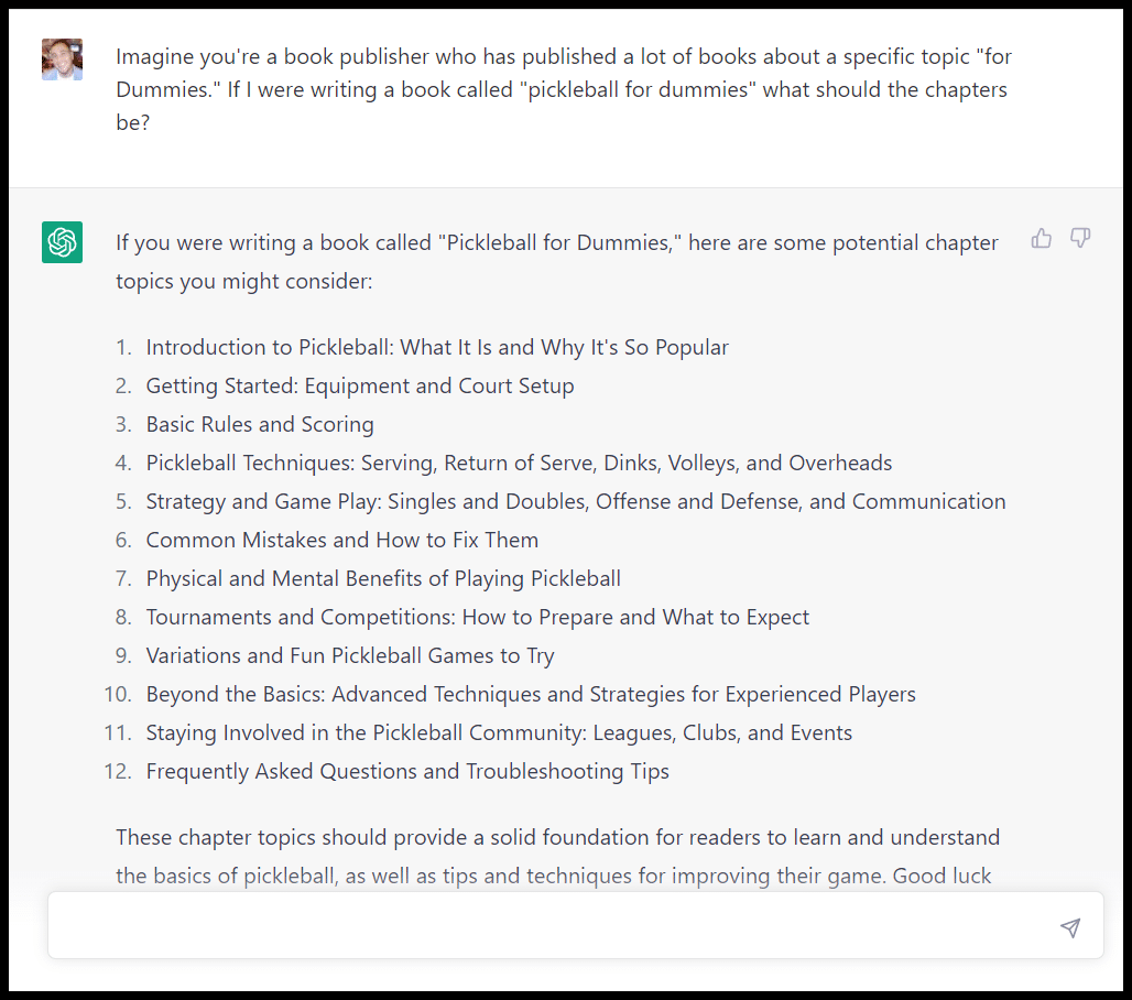 ChatGPT topic for dummies