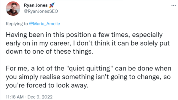 Ryan Jones on quiet quitting